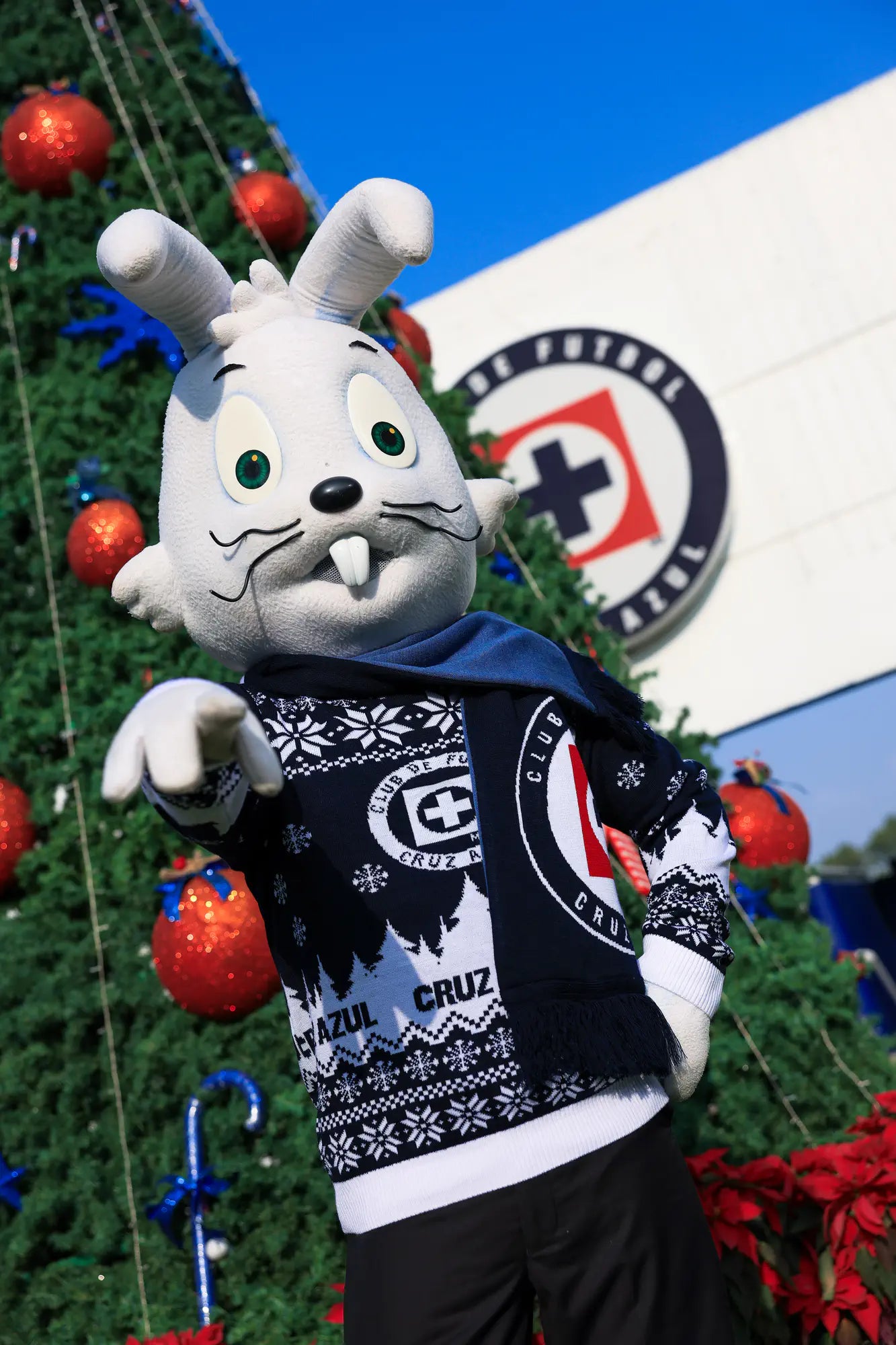 Bufanda Bicolor Cruz Azul.