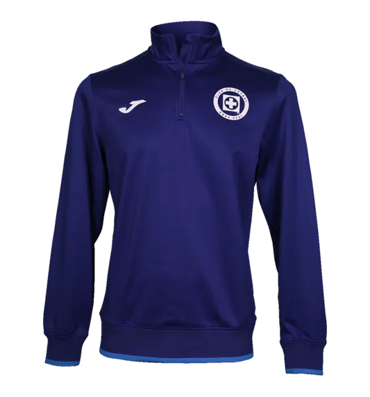 SUDADERA 1/2 CREMALLERA 22-23 AZUL CABALLERO JOMA